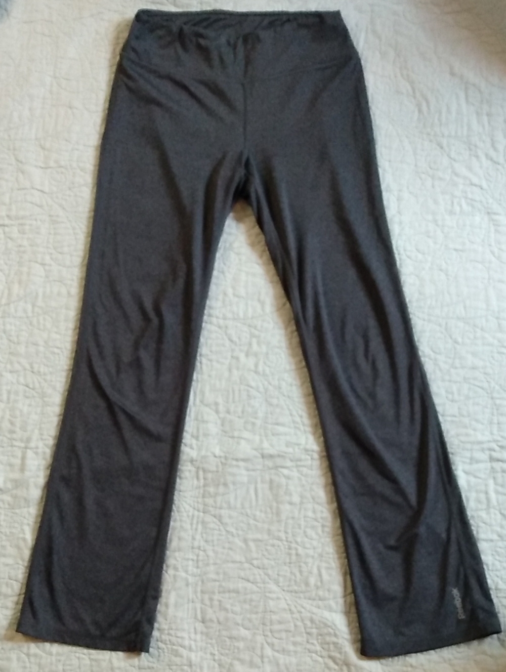 Reebok Yoga Pants, Dark Gray, M